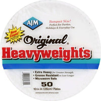 AJM 50 Count 10.25" Original Heavyweights Plate