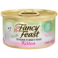 Fancy Feast 3 oz Kitten Tender Turkey Feast Cat Food