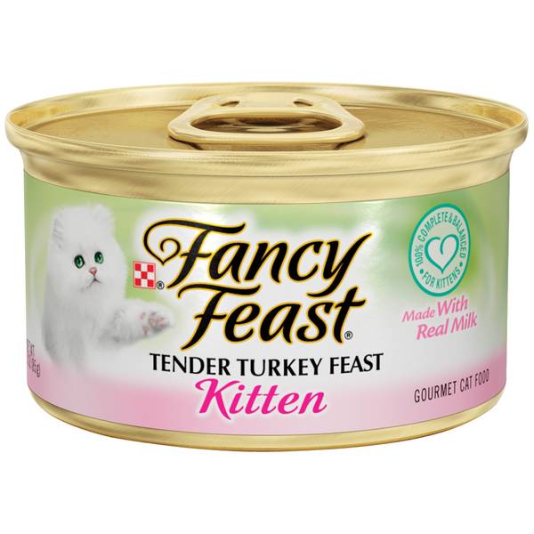 Fancy Feast 3 oz Kitten Tender Turkey Feast Cat Food