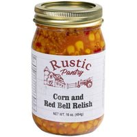 Rustic Pantry 16 oz Corn and Red Bell Relish