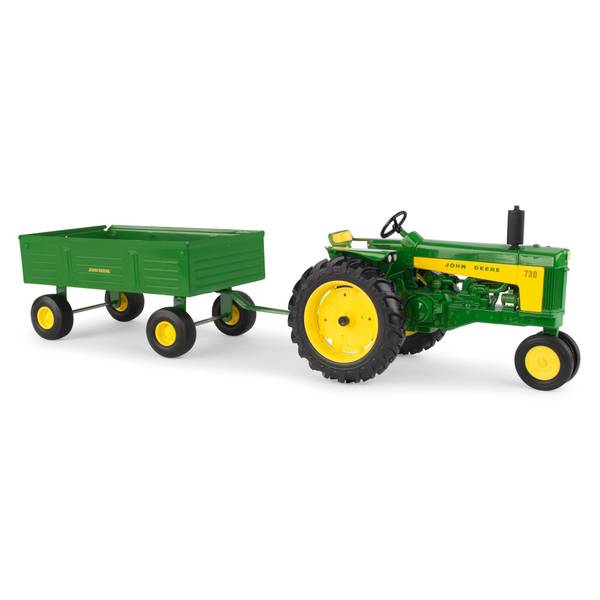 John Deere 1:16 730 Tractor with Barge Box