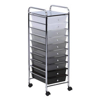 Honey Can Do 10 Drawer Shaded Rolling Storage Cart