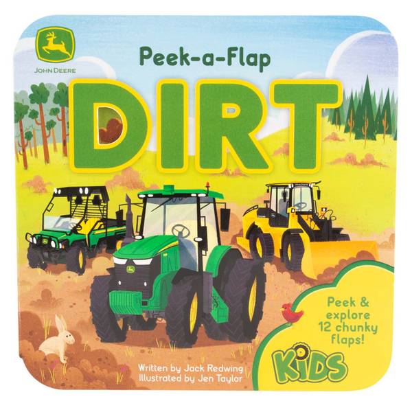 John Deere Book Peek-a-Flap Dirt Book