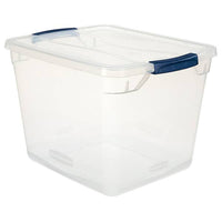 Rubbermaid 30 Quart Cleverstore Clear Latching Tote