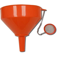 King Kooker 8" Plastic Cooking Oil Funnel with Resuable Stainless Steel Mesh Filter
