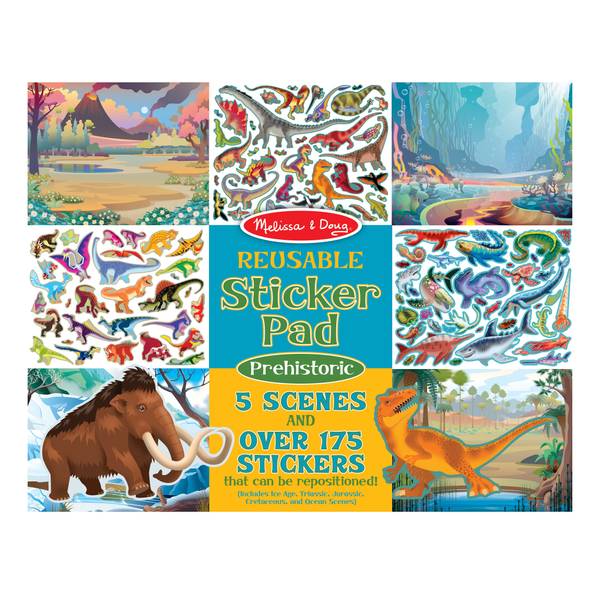 Melissa & Doug Prehistoric Reusable Sticker Pad