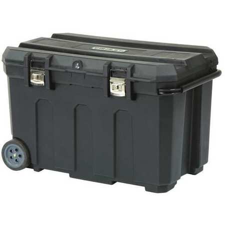 50 Gal. Portable Rolling Tool Box, Black, 23"W x 37-1/2"D x 23"H