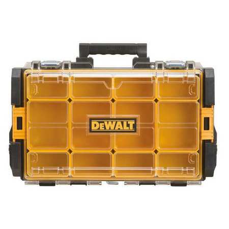 Tool Case with 12 compartments, Plastic, 4 1/2 in H x 21 3/4 in W