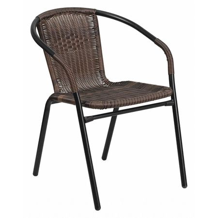 Brown Rattan Indoor-Outdoor Stack Chair